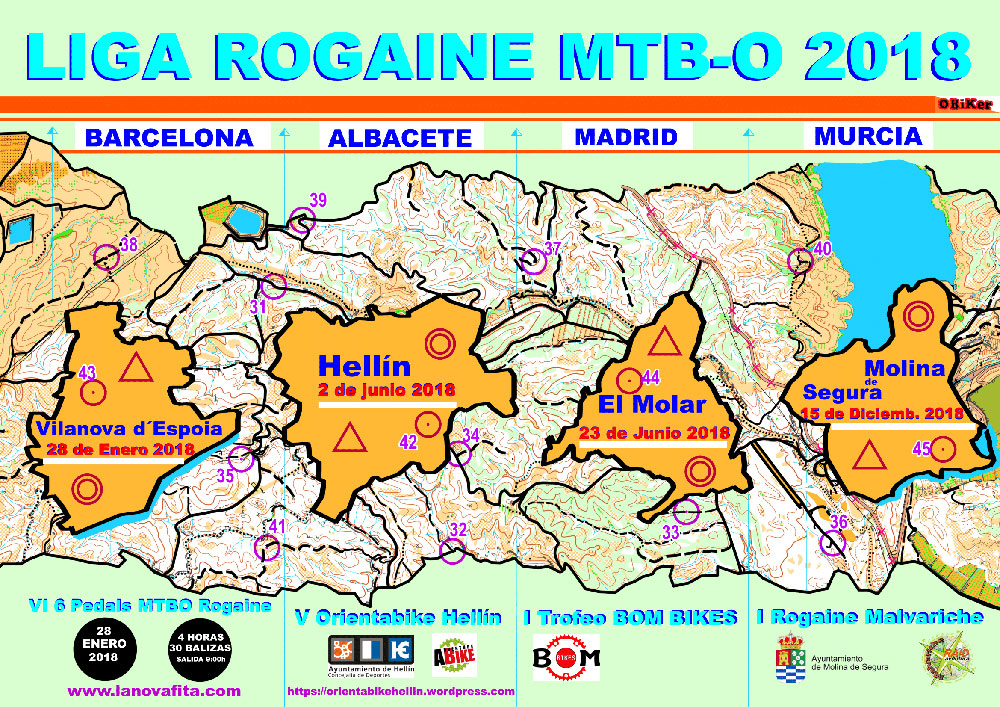 Liga Rogaine MTB-O 2018